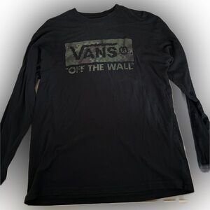 Vans Camo Long Sleeve T Shirt size M